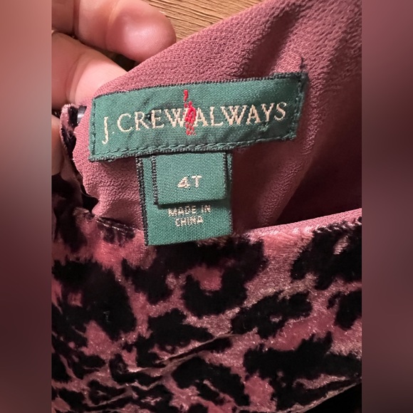 J Crew pink leopard velvet tank sz 4 - Picture 4 of 9